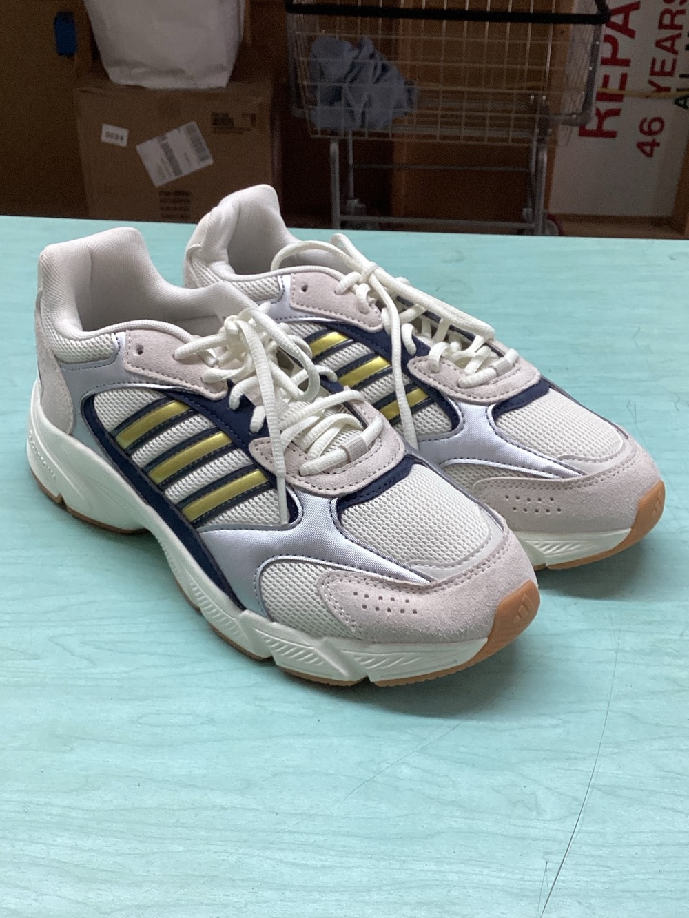 adidas Men’s White Navy Yellow Retro Sneakers